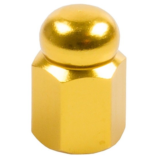 Колпачок для ниппеля M-Wave, авто, алюминий, 1шт, золотая гиря, 5-519970