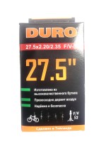 Камера для велосипеда 27.5"х2.20/2.35 FV-52 DURO индивидуальная упаковка