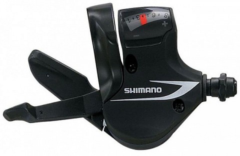 Переключатель 8 скоростей правый манетка SHIMANO ACERA ESLM360RAT RAPIDFIRE PLUS с тросом черный SHIMANO