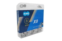 Цепь скоростная KMC X-8 аналог индивидуальная упаковка 116 звеньев с замком 8 скоростей