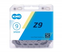Цепь KMC Z-9 (9 скоростей)  количество звеньев 116, Gray/Gray с замком, пластиковая упаковка