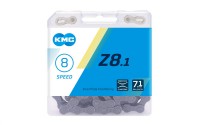 Цепь KMC Z-8.1 (7-8 скоростей) количество звеньев 116, Gray/Gray, с замком, пластиковая упаковка