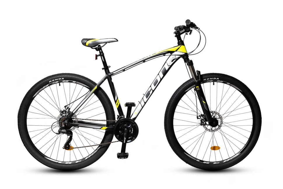 Велосипед HORST Icon 21 рама (2022 года) 29 колеса черный/белый/салатовый